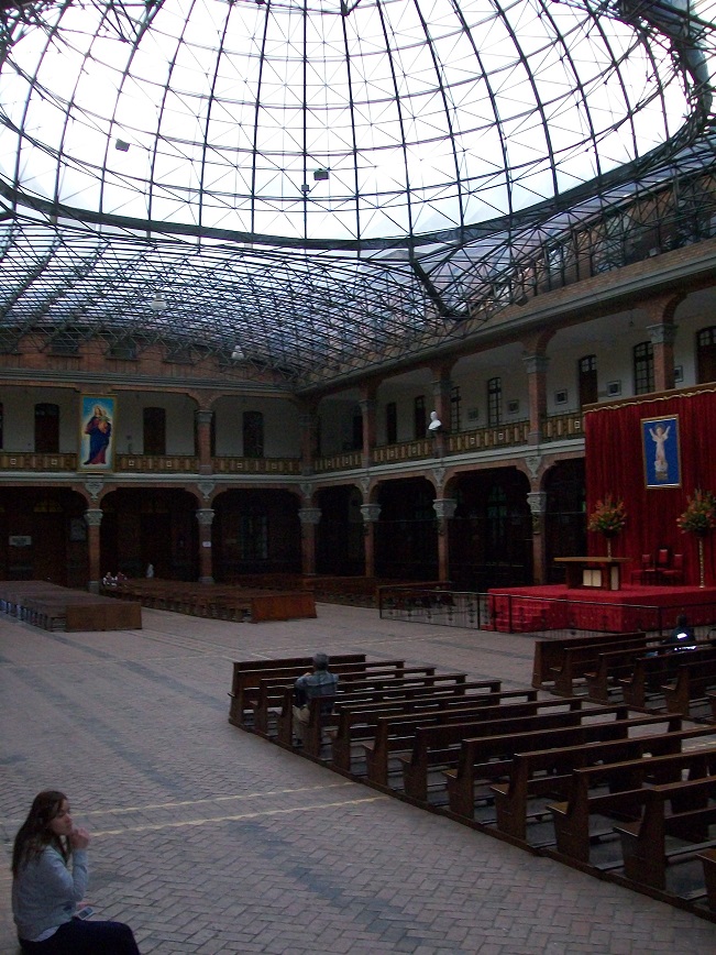 A large, spacious room, with a glass domed roof